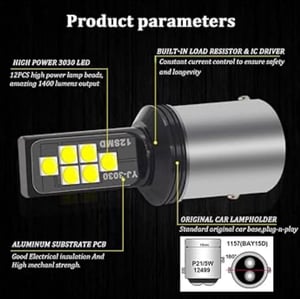 Image of PURPLE 1157/2057 REAR LED PACKAGE SET OF (6) WITH WHITE BACKUP & FLASHER