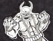 Image of Marvel zombie Ant-man original sketch