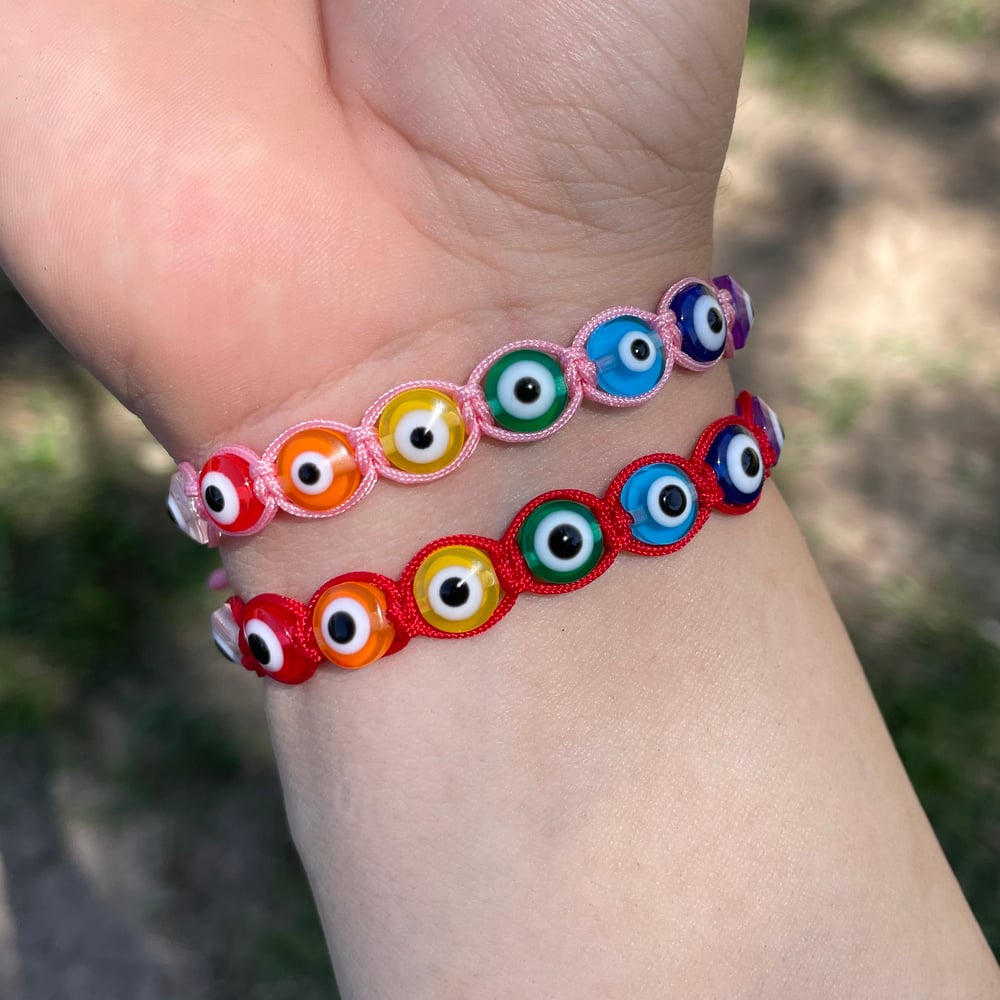 Evil eye colorful bracelet 