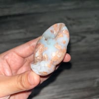 Image 3 of Druzy Pink Agate Lobster Claw 