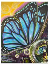 “Blue Butterfly” print 