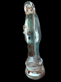 Clear Santa Muerte with Money 