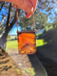 Image 4 of Electroformed Sumatran amber necklace