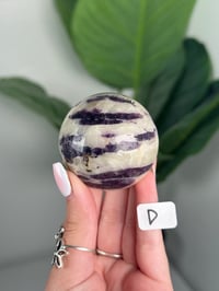 Image 4 of FLUORITE X CALCITE SPHERES
