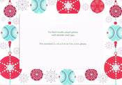 Image of "Ornaments" Greeting Card w/ 4x6 Photo Insert