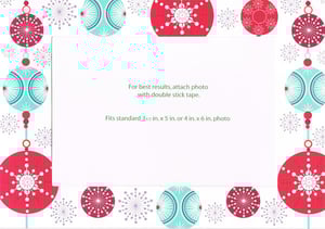 Image of "Ornaments" Greeting Card w/ 4x6 Photo Insert