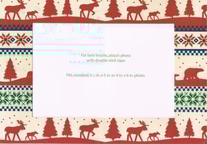 Image of "Patterns" Greeting Card w/ 4x6 Photo Insert