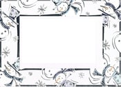 Image of "Snowman" Greeting Card w/ 4x6 Photo Insert