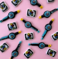 Image 3 of Fused glass tiny bop-it magnets