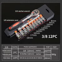 Image 11 of Socket Wrench Set w/Extension
