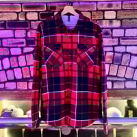 Image 1 of Extreme Culture® - (X LARGE) Fleeced Flannel Red