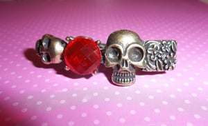 Image of Skull and Gem Ring  ♥