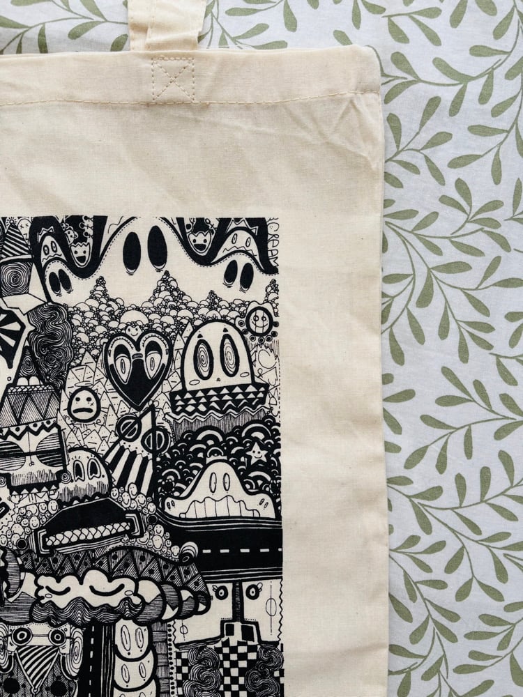 Image of ToteBag Sérigraphié – Black Square