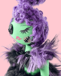 Image 5 of MEDIUM SPOOKY DOLL GLAM GREEN 