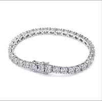 Image 1 of  5mm Diamond Tennis Bracelet
