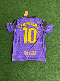 Image 2 of     FC Barcelona Purple Away Jersey – Lamine Yamal #10