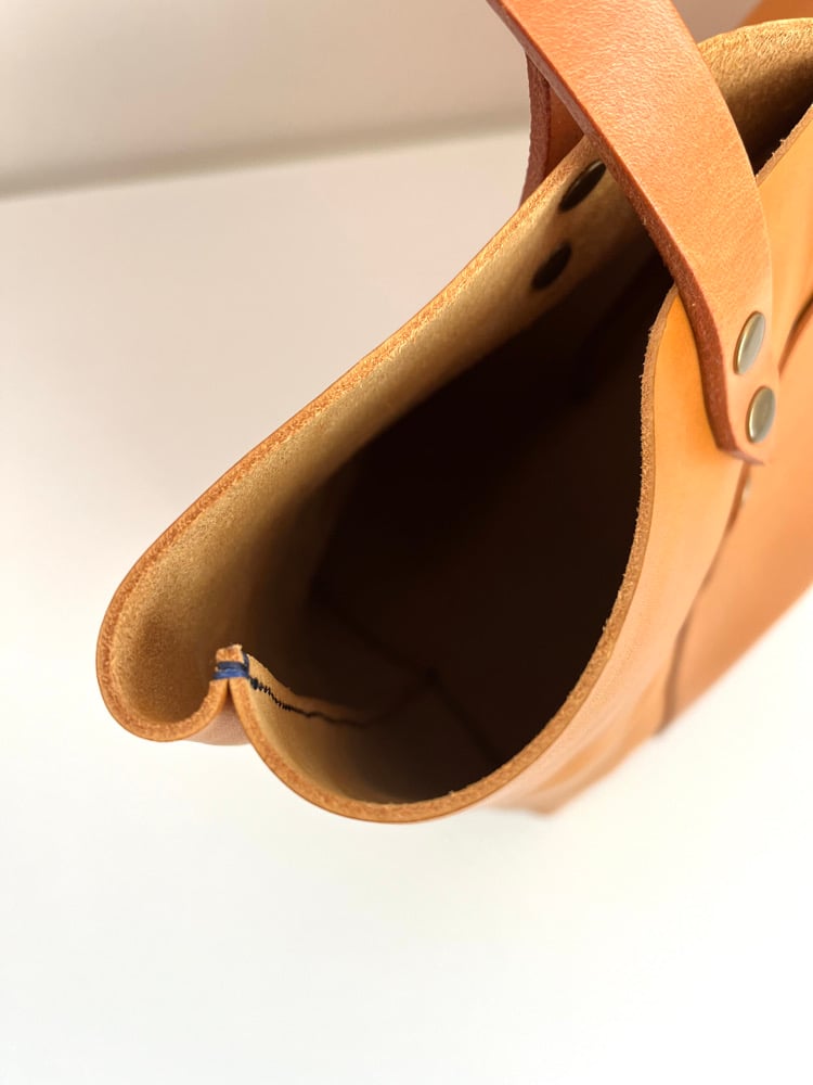 Image of (Reserved for Copeland) Tan Italian Vachetta Carry-All Tote