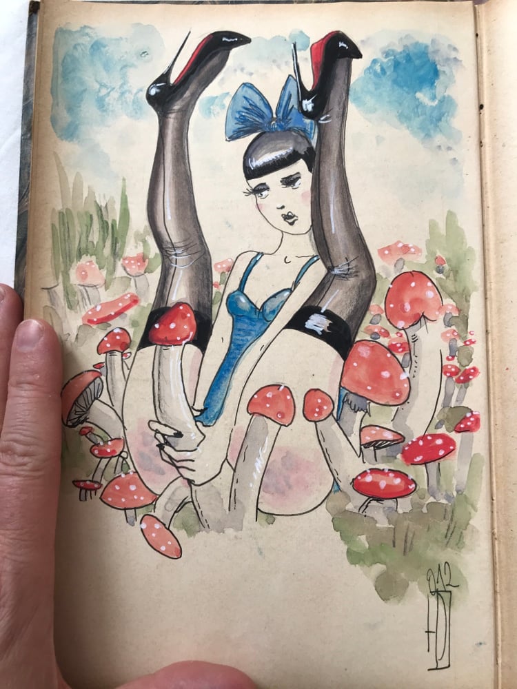 Image of Alice sketches 