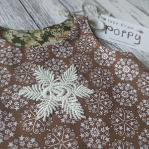 Image of Play All Day Reversible Dress- Snowflake