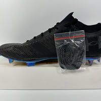 Image 5 of UNDER ARMOUR UA SHADOW PRO FG TRIPLE BLACK MENS SOCCER CLEATS SIZE 10.5 INTELLIKNIT NEW