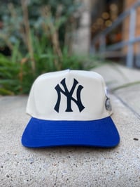Image 1 of Yankee “ Never Lose” SnapBackHut Royal Blue Bri