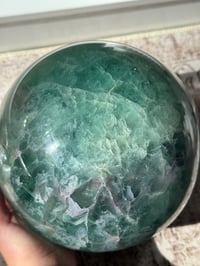 Image 11 of XXL 20LB RAINBOW FLUORITE SPHERE -CHINA- A