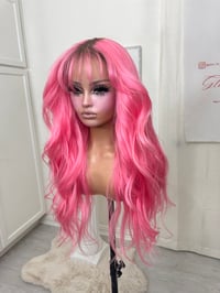 Image 13 of Salmon pink bangs (ready to ship) 