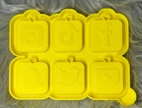 Image 1 of Social Media keychains 