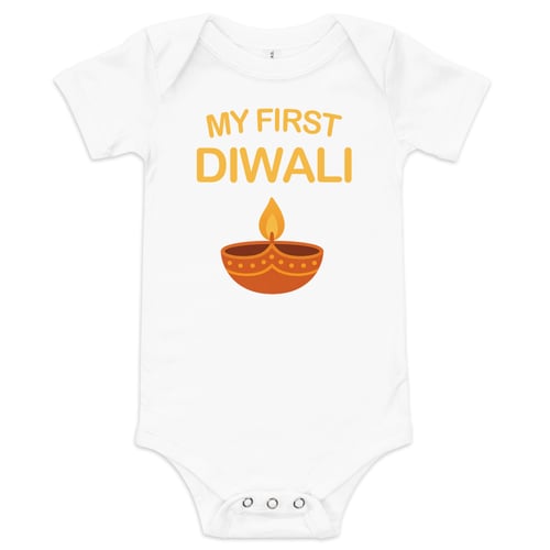 Image of MY FIRST DIWALI BABY ONEPIECE