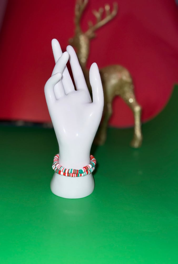 Image of Winter/Christmas Special - Clay Bracelets