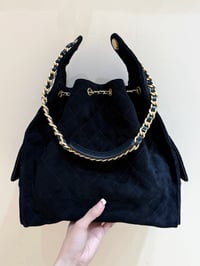 Image 6 of CC Suede Drawstring Hobo