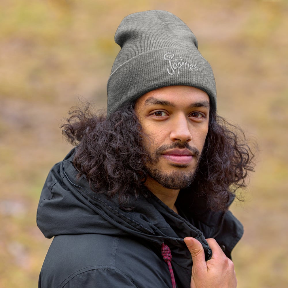 Jephries White Logo Beanie