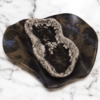 Image 1 of Handcrafted Decorative Plate I Art Home Décor |Marble Chips & Marble Powder | 27 cm