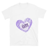 Image 1 of Glam Purp Heart Shirt 