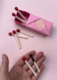 Image 2 of Fused glass fidget sticks sets: matches and q-tips