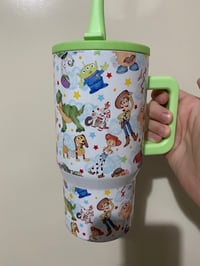 Toy story 20oz non spill stainless steel handle tumbler
