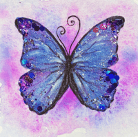 Morpho Butterfly Print