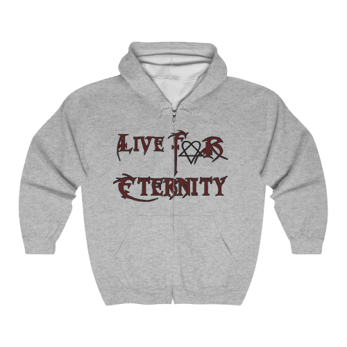 Image of “Live For Eternity” Custom Zip Up Hoodie