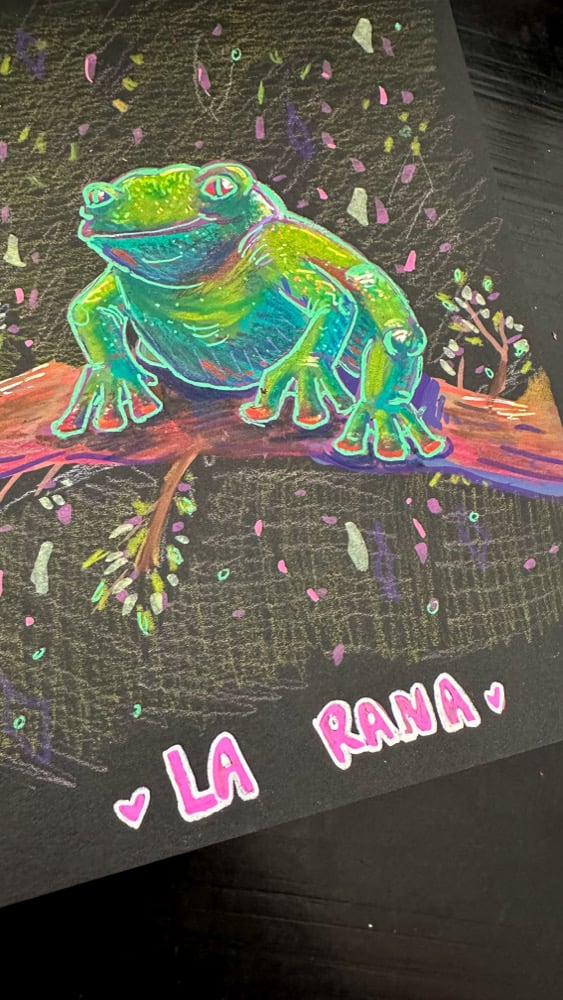 Image of La Rana | The Frog | Loteria Original Art