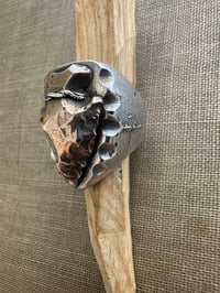 Image 2 of Sterling and Bronze Arrowhead Ring 