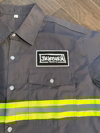 Image 2 of Braeburn Records high vis button up shirt
