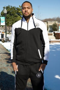 Image 4 of White/ Black Jumpsuit 