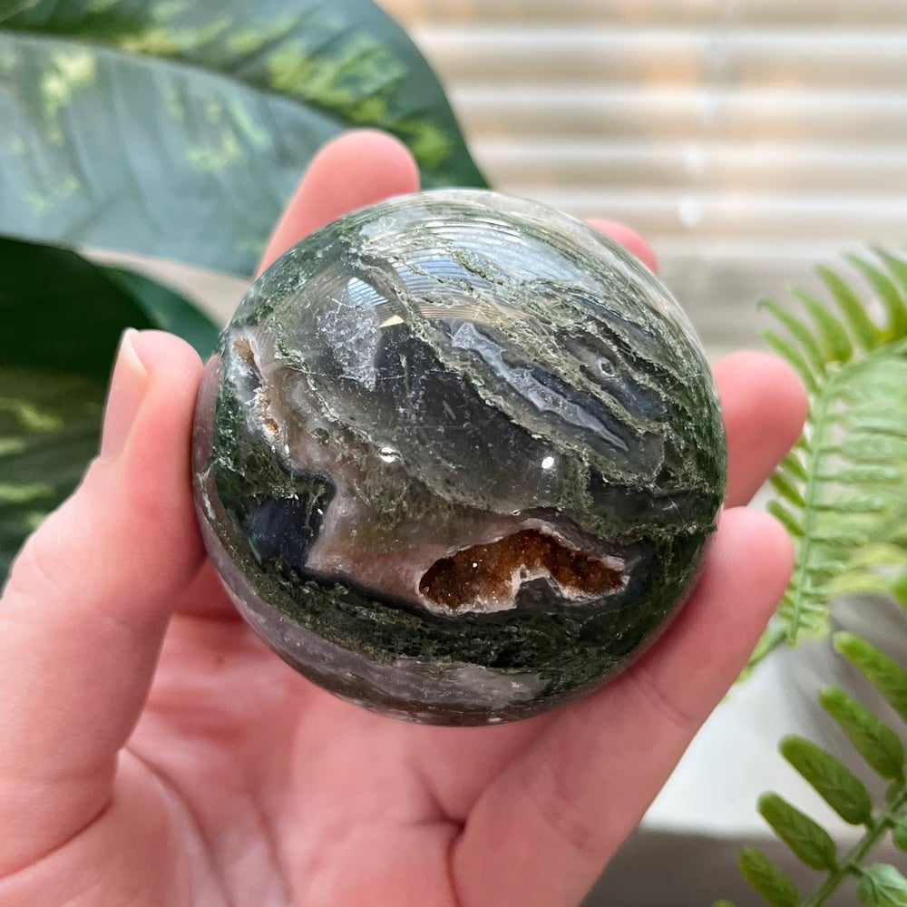 Moss Agate Sphere C