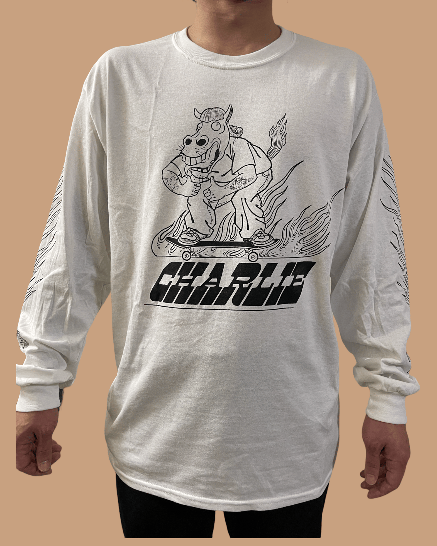 Image of Flame Horse ::: White