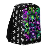 Image 5 of 4 weed skulls Minimalist Backpack