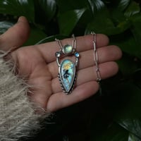 Image 3 of Moonstone, Labradorite & Chalcedony Talisman