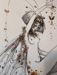 Image 1 of Leamhan - the witch of Moths - inktober 3