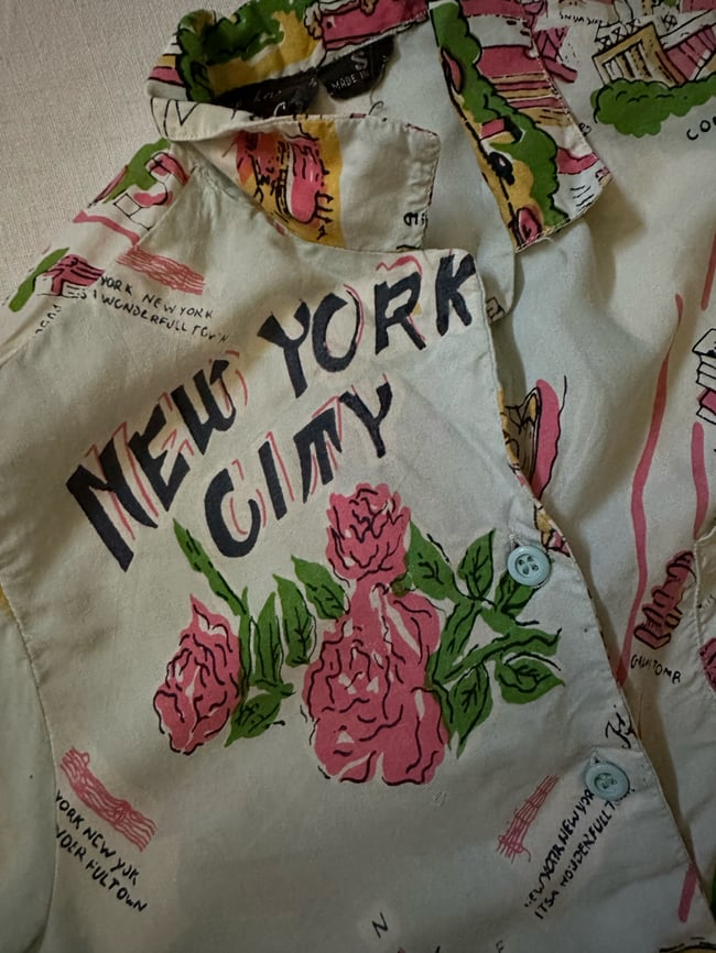 70s New York City blouse