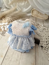 Image 1 of Photo prop | Baby dress for photo shoots | Nella | age 12-18 months | blue