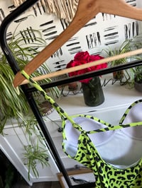 Image 4 of leopard green swimsuit 